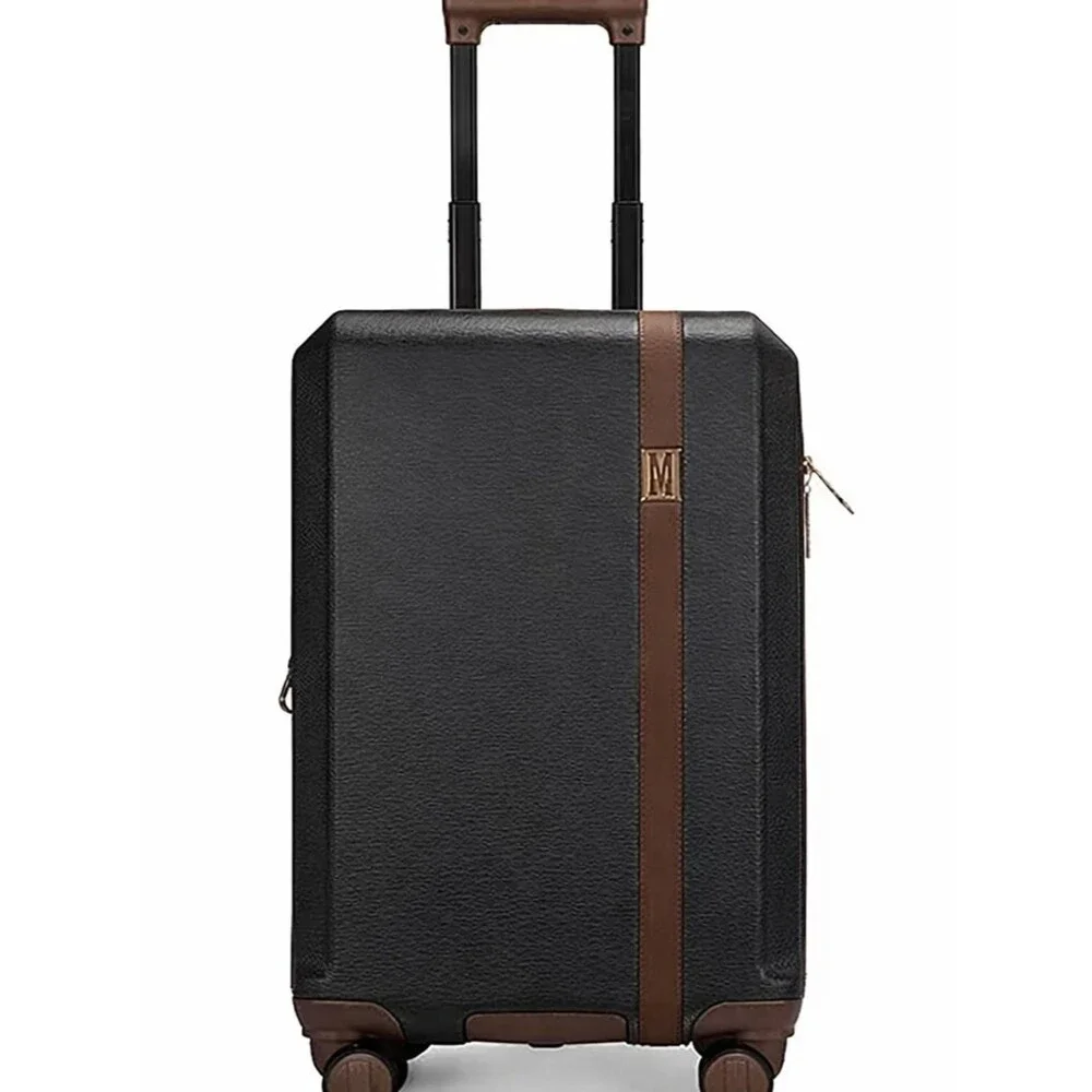 Elle Luxe Journey 1 Piece Expandable Retro Spinner Rolling check in Luggage